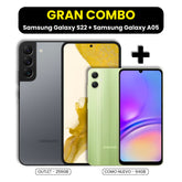 Samsung Galaxy S22 256GB - Outlet + Samsung Galaxy A05 64GB - Como Nuevo